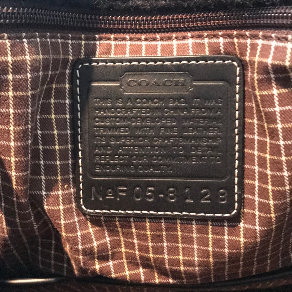 Wool Blend Black & Gray Stripe Tote Bag - Picture 8 of 8